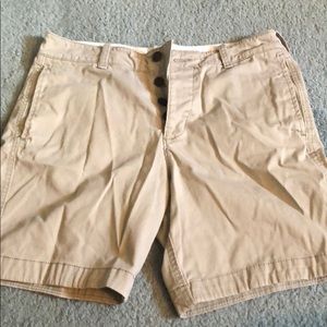 MENS abercrombie & fitch grey cargo shorts